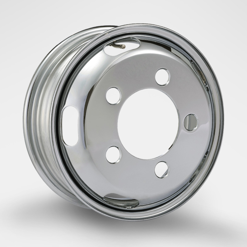 DOT-X トラック用メッキホイール 15×5 オフセット110 5穴 2t トヨタ ダイナ・日野 デュトロ フロント用 中国製