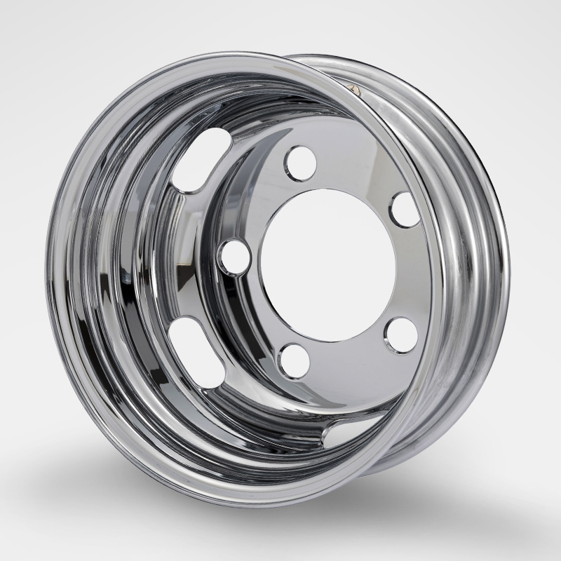 DOT-X トラック用メッキホイール 15×5 オフセット115 5穴 2t 三菱 キャンター リア用 中国製