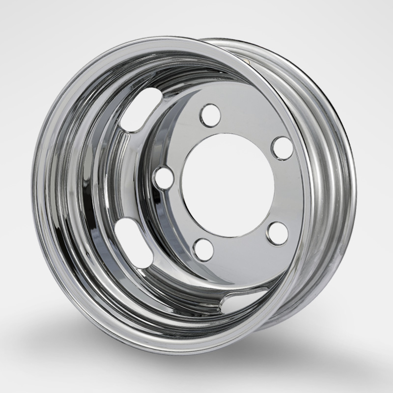 DOT-X トラック用メッキホイール 15×5 オフセット 116.5 5穴 2t いすゞ エルフ リア用 中国製