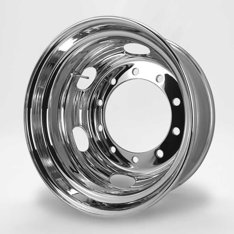 DOT-X 大型トラック ダンプ用メッキホイール 22.5×7.50 10穴 従来ISO規格 リア用 中国製