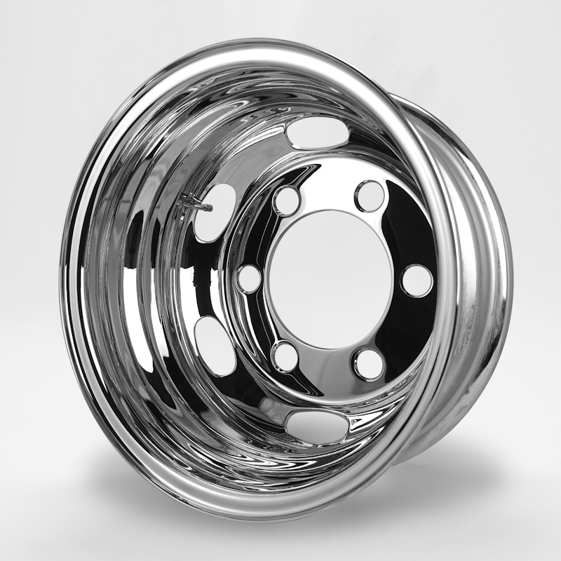 DOT-X 大型 3t トラック用メッキホイール 16×6.00 JIS 6穴 リア用 中国製