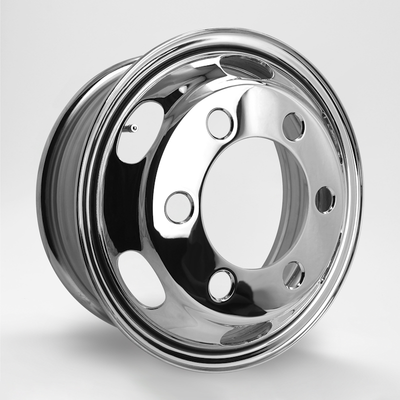 DOT-X 大型 3t トラック用メッキホイール 16×6.00 JIS 6穴 フロント用 中国製