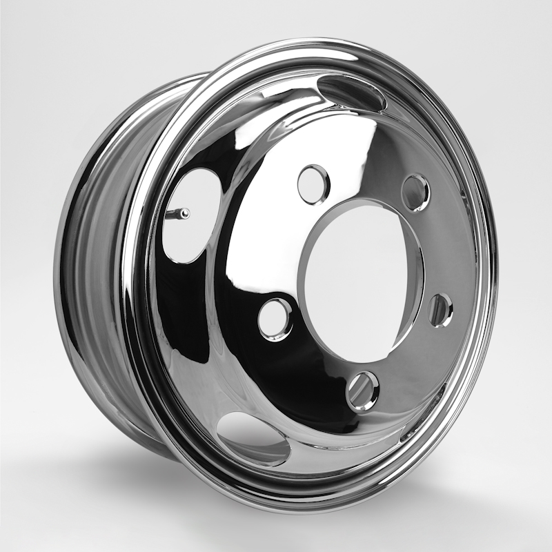 DOT-X トラック用メッキホイール 16×5.5 オフセット 116.5 5穴 2t いすゞ エルフ フロント用 中国製