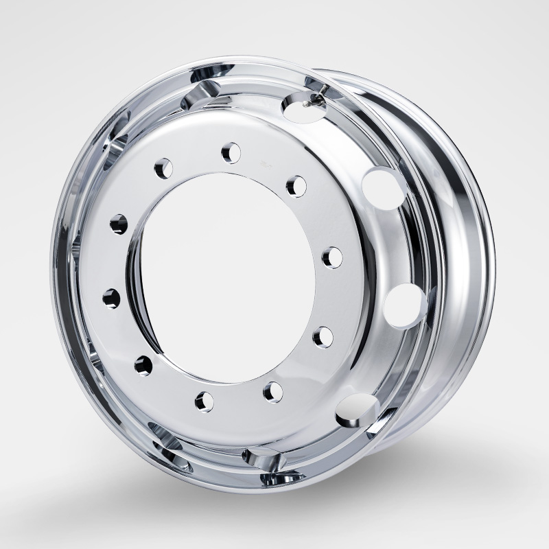 DOT-X トラック用 アルミメッキ ホイール アルミ メッキ加工 22.5×8.25 10穴 新ISO 大型 ダンプ トレーラー 鍛造 中国製